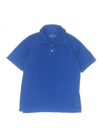 Pre-owned Crewcuts Kids' Short Sleeve Top Blue Tops