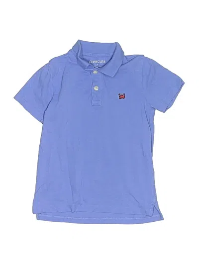 Pre-owned Crewcuts Kids' Short Sleeve Top Blue Tops