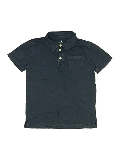Pre-owned Crewcuts Kids' Short Sleeve Top Blue Tops
