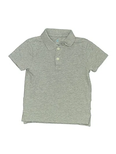 Pre-owned Crewcuts Kids' Short Sleeve Top Gray Tops