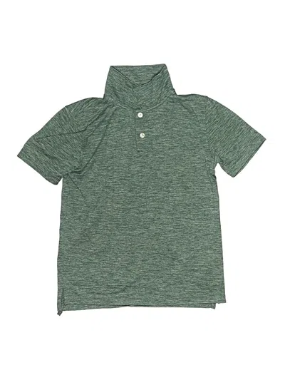 Pre-owned Crewcuts Kids' Short Sleeve Top Green Tops