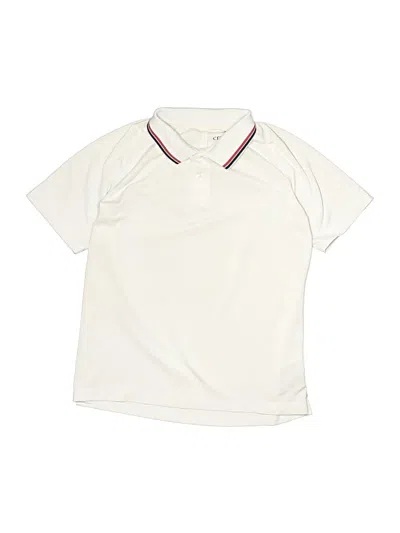 Pre-owned Crewcuts Kids' Short Sleeve Top Ivory Tops