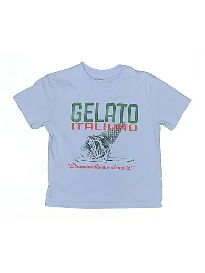 Pre-owned Crewcuts Kids' Short Sleeve T-shirt In Blue