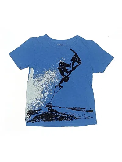 Pre-owned Crewcuts Kids' Short Sleeve T-shirt In Blue