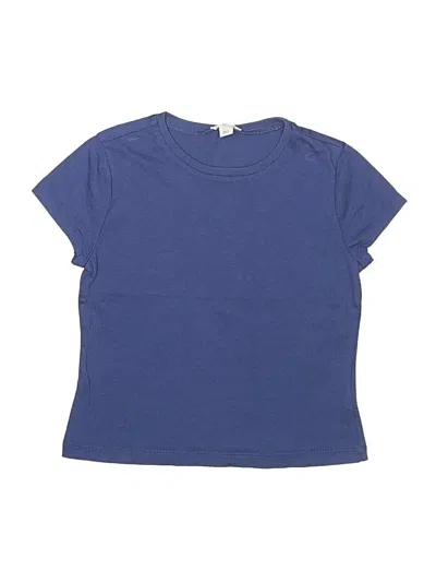 Pre-owned Crewcuts Kids' Short Sleeve T-shirt In Blue