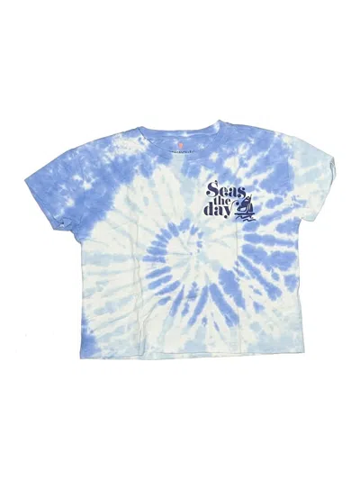 Pre-owned Crewcuts Kids' Short Sleeve T-shirt In Blue