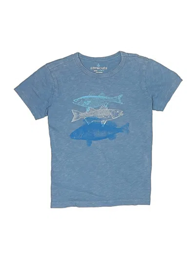 Pre-owned Crewcuts Kids' Short Sleeve T-shirt In Blue