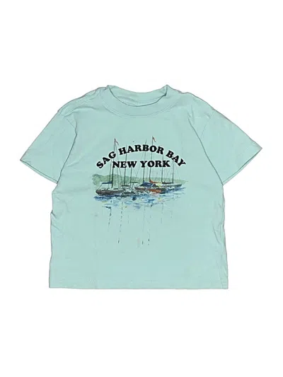 Pre-owned Crewcuts Kids' Short Sleeve T-shirt In Blue