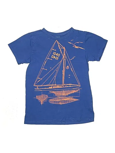 Pre-owned Crewcuts Kids' Short Sleeve T-shirt In Blue