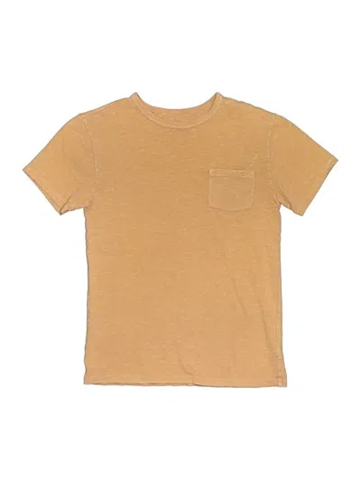 Pre-owned Crewcuts Kids' Short Sleeve T-shirt In Gold