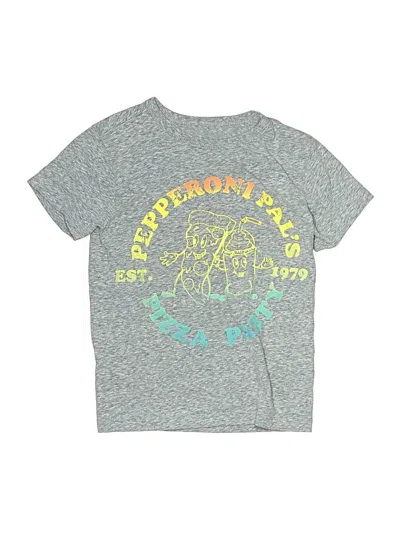 Pre-owned Crewcuts Kids' Short Sleeve T-shirt In Gray