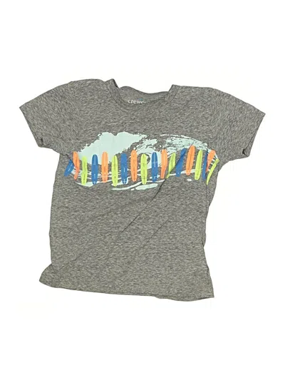 Pre-owned Crewcuts Kids' Short Sleeve T-shirt In Gray