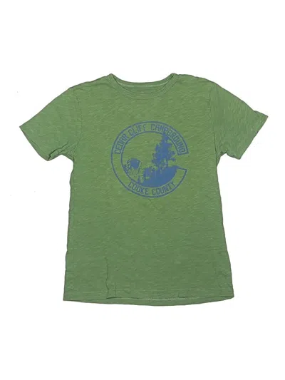Pre-owned Crewcuts Kids' Short Sleeve T-shirt In Green