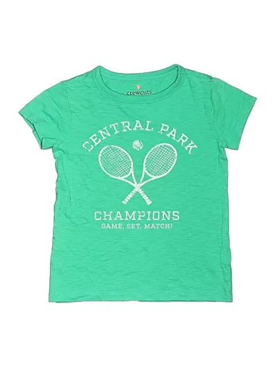 Pre-owned Crewcuts Kids' Short Sleeve T-shirt In Green