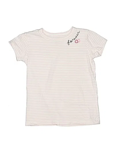 Pre-owned Crewcuts Kids' Short Sleeve T-shirt In Ivory