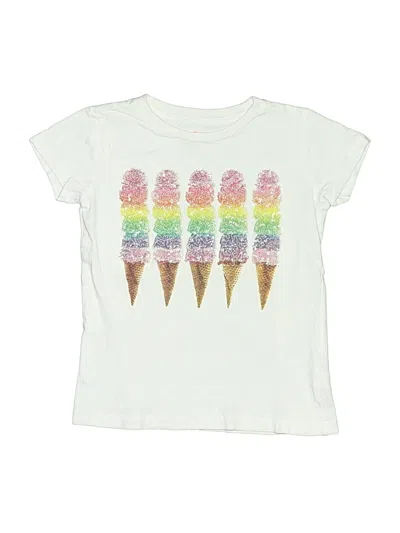 Pre-owned Crewcuts Kids' Short Sleeve T-shirt In Ivory