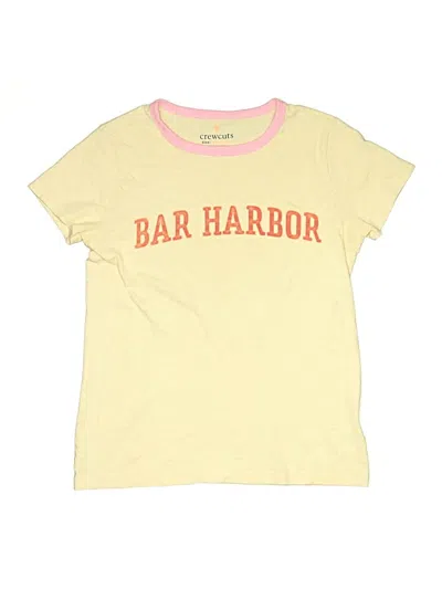 Pre-owned Crewcuts Kids' Short Sleeve T-shirt In Ivory