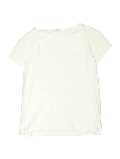 Pre-owned Crewcuts Kids' Short Sleeve T-shirt In Ivory