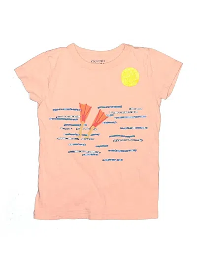 Pre-owned Crewcuts Kids' Short Sleeve T-shirt In Orange