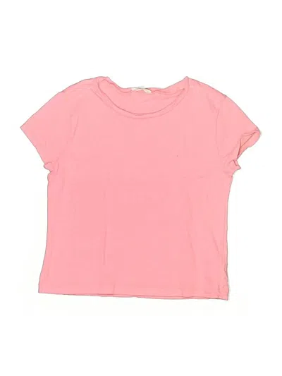 Pre-owned Crewcuts Kids' Short Sleeve T-shirt In Pink