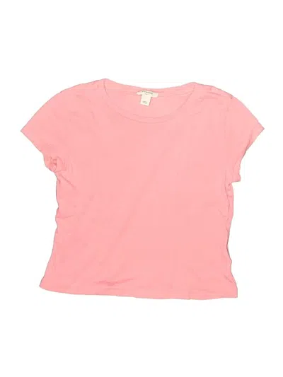 Pre-owned Crewcuts Kids' Short Sleeve T-shirt In Pink