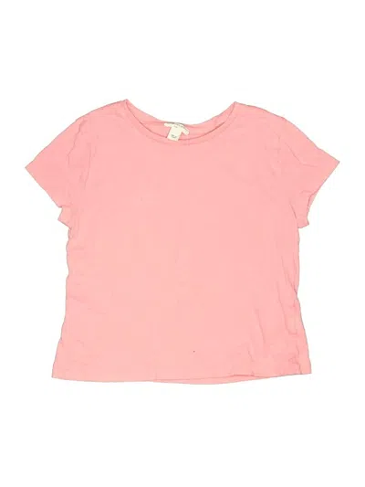 Pre-owned Crewcuts Kids' Short Sleeve T-shirt In Pink