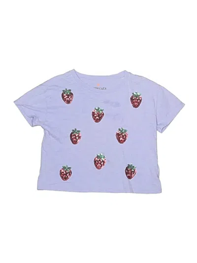 Pre-owned Crewcuts Kids' Short Sleeve T-shirt In Purple