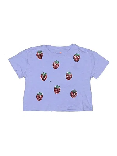 Pre-owned Crewcuts Kids' Short Sleeve T-shirt In Purple