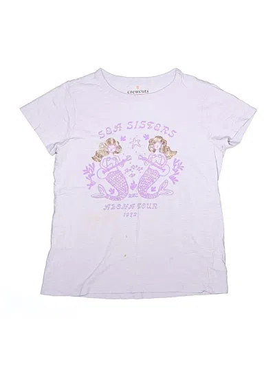 Pre-owned Crewcuts Kids' Short Sleeve T-shirt In Purple
