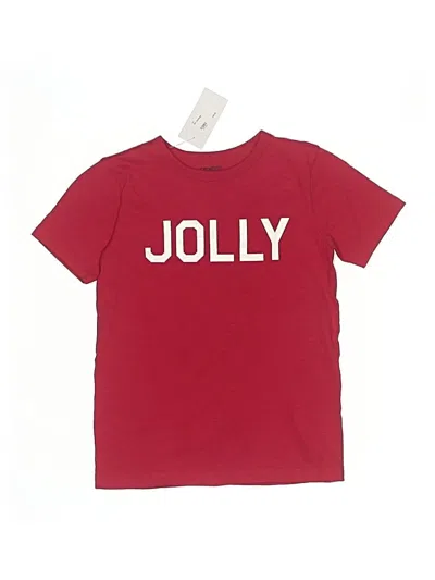 Pre-owned Crewcuts Kids' Short Sleeve T-shirt In Red