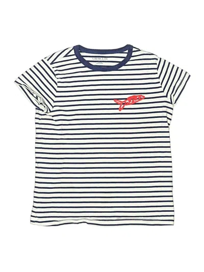 Pre-owned Crewcuts Kids' Short Sleeve T-shirt In White