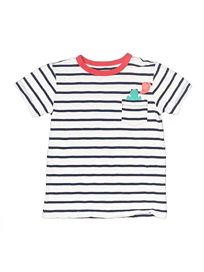 Pre-owned Crewcuts Kids' Short Sleeve T-shirt In White