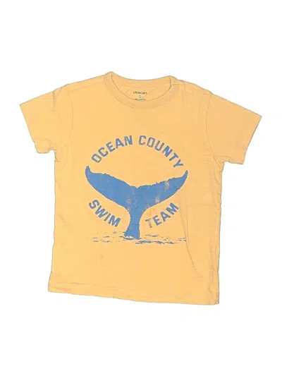 Pre-owned Crewcuts Kids' Short Sleeve T-shirt In Yellow