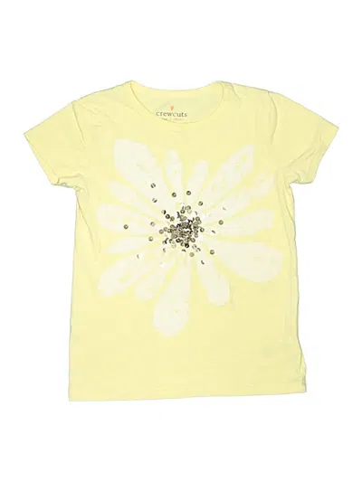 Pre-owned Crewcuts Kids' Short Sleeve T-shirt In Yellow