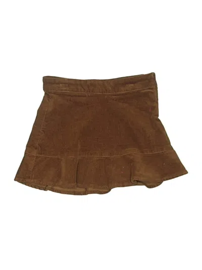 Pre-owned Crewcuts Kids' Skirt In Brown