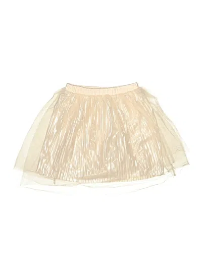 Pre-owned Crewcuts Kids' Skirt In Ivory