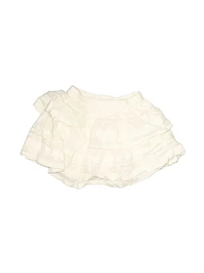 Pre-owned Crewcuts Kids' Skirt In Ivory
