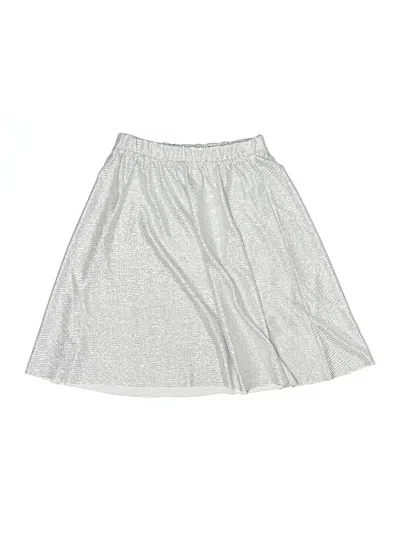 Pre-owned Crewcuts Kids' Skirt In Silver