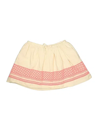 Pre-owned Crewcuts Kids' Skirt In White