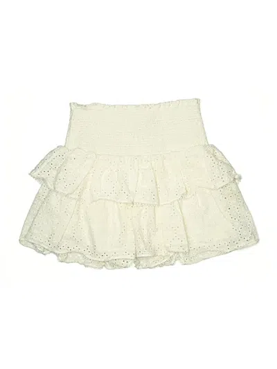 Pre-owned Crewcuts Kids' Skirt In White