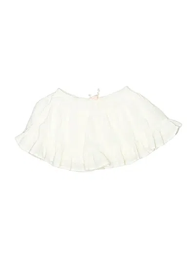 Pre-owned Crewcuts Kids' Skirt In White