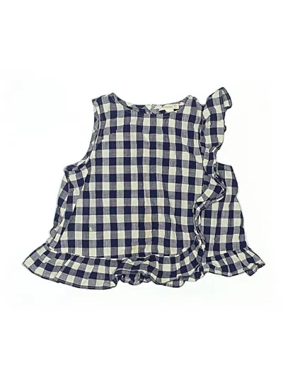 Pre-owned Crewcuts Kids' Sleeveless Blouse In Blue