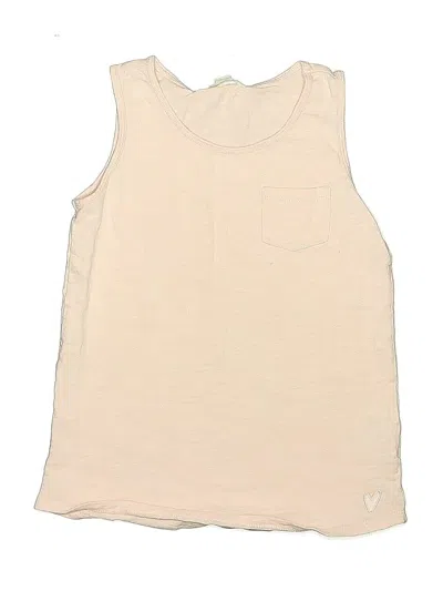 Pre-owned Crewcuts Kids' Sleeveless T-shirt In Brown