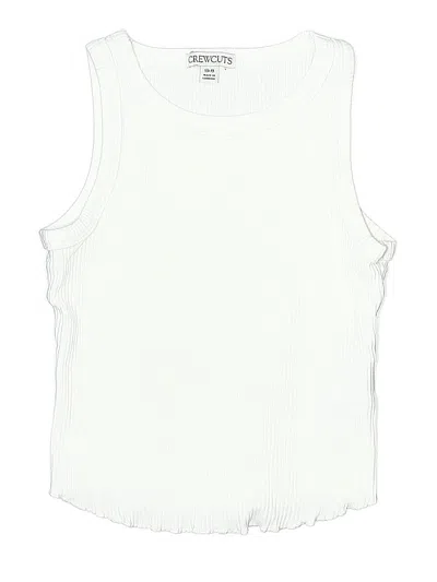 Pre-owned Crewcuts Kids' Sleeveless T-shirt In White