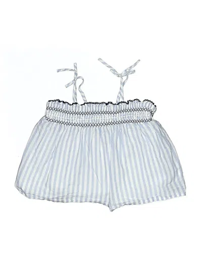 Pre-owned Crewcuts Kids' Sleeveless Top Blue Halter Neckline Tops