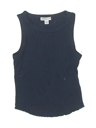 Pre-owned Crewcuts Kids' Sleeveless Top Blue Scoop Neck Tops