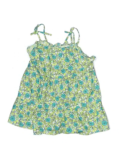Pre-owned Crewcuts Kids' Sleeveless Top Green Halter Neckline Tops