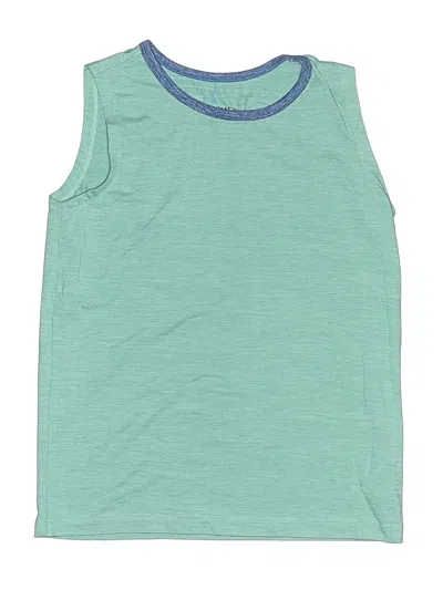 Pre-owned Crewcuts Kids' Sleeveless Top Teal Tops