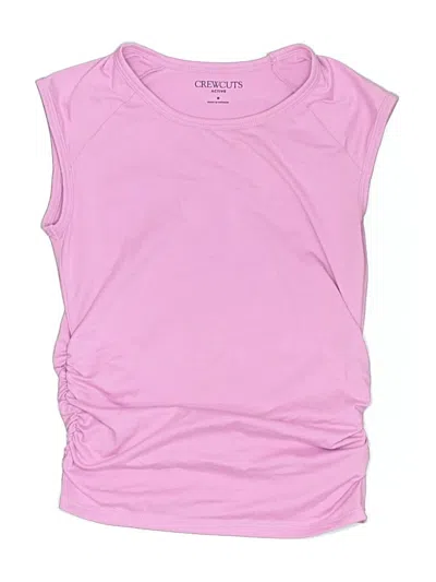 Pre-owned Crewcuts Kids' Sleeveless T-shirt In Pink