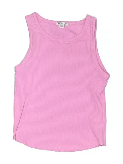 Pre-owned Crewcuts Kids' Sleeveless T-shirt In Pink